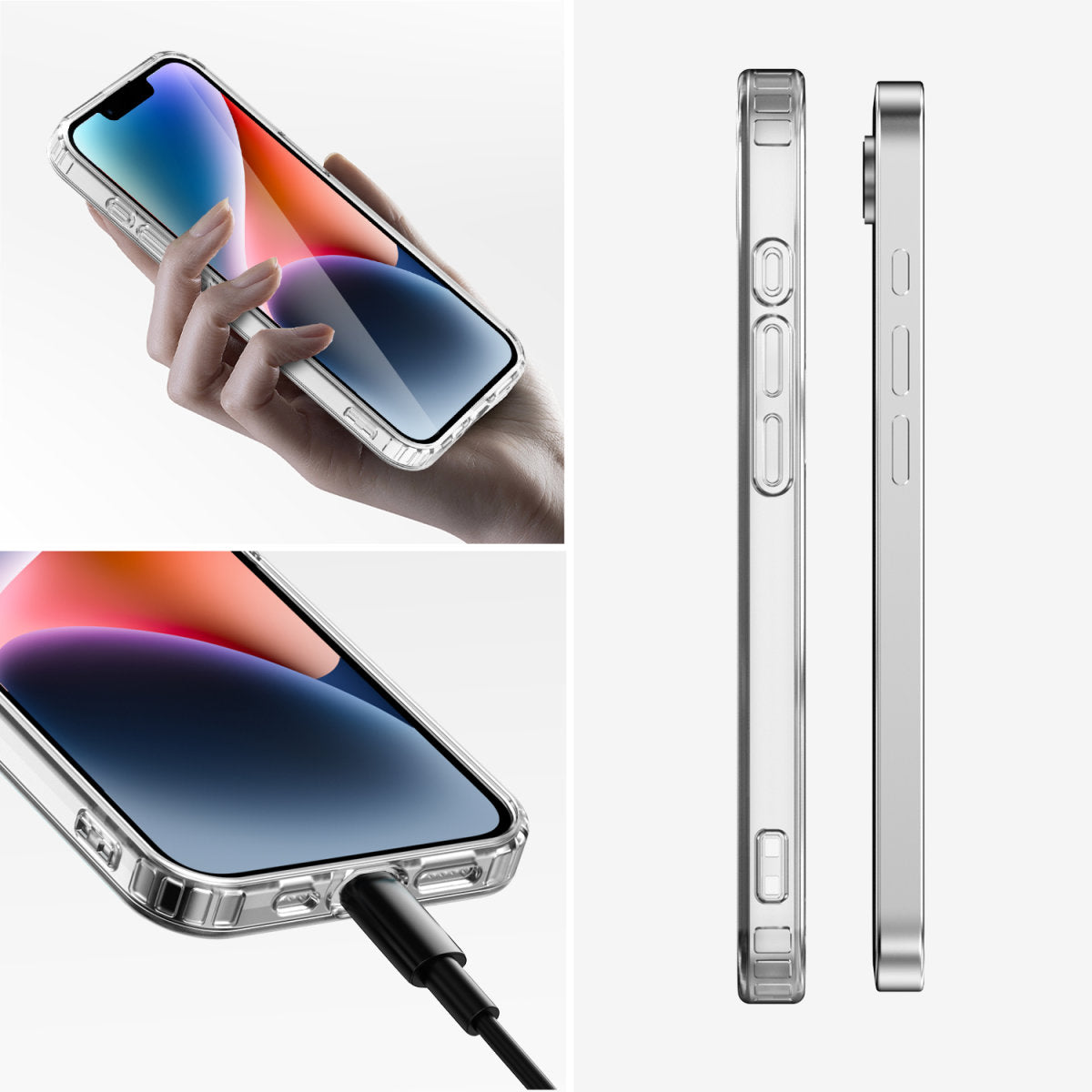 4smarts 360 Premium Protection Set Backcover – für Apple iPhone 16e, Glas+TPU, Transparent