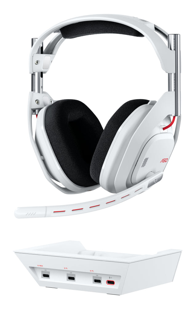 ASTRO Gaming A50 – Bluetooth Gaming-Headset – Surroundsound – Weiss – für Xbox Series X/S, PS5 – bis 24 h