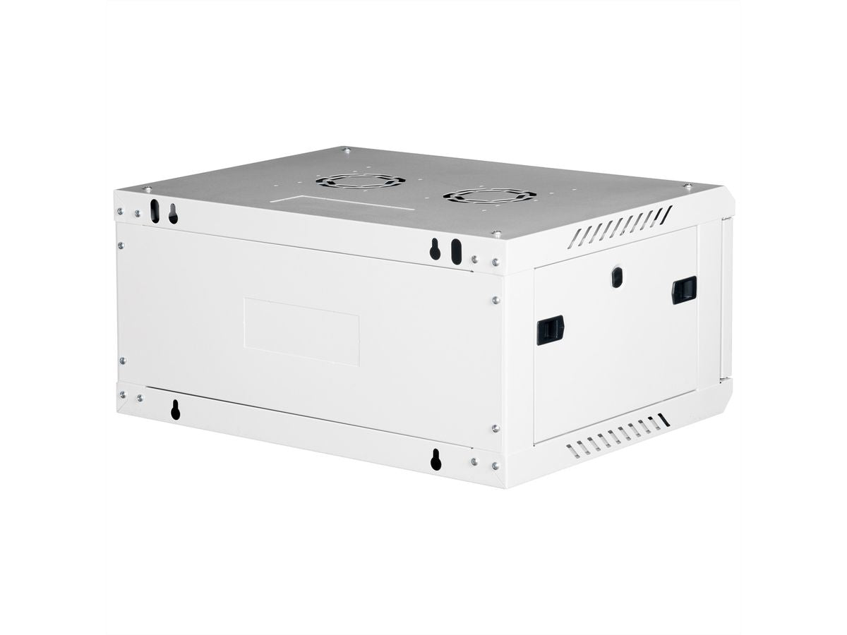 ROLINE Basic Plus – 19" Wandverteiler 4U, IP20, abschliessbar, 600 × 450 × 290 mm, lichtgrau, Stahl
