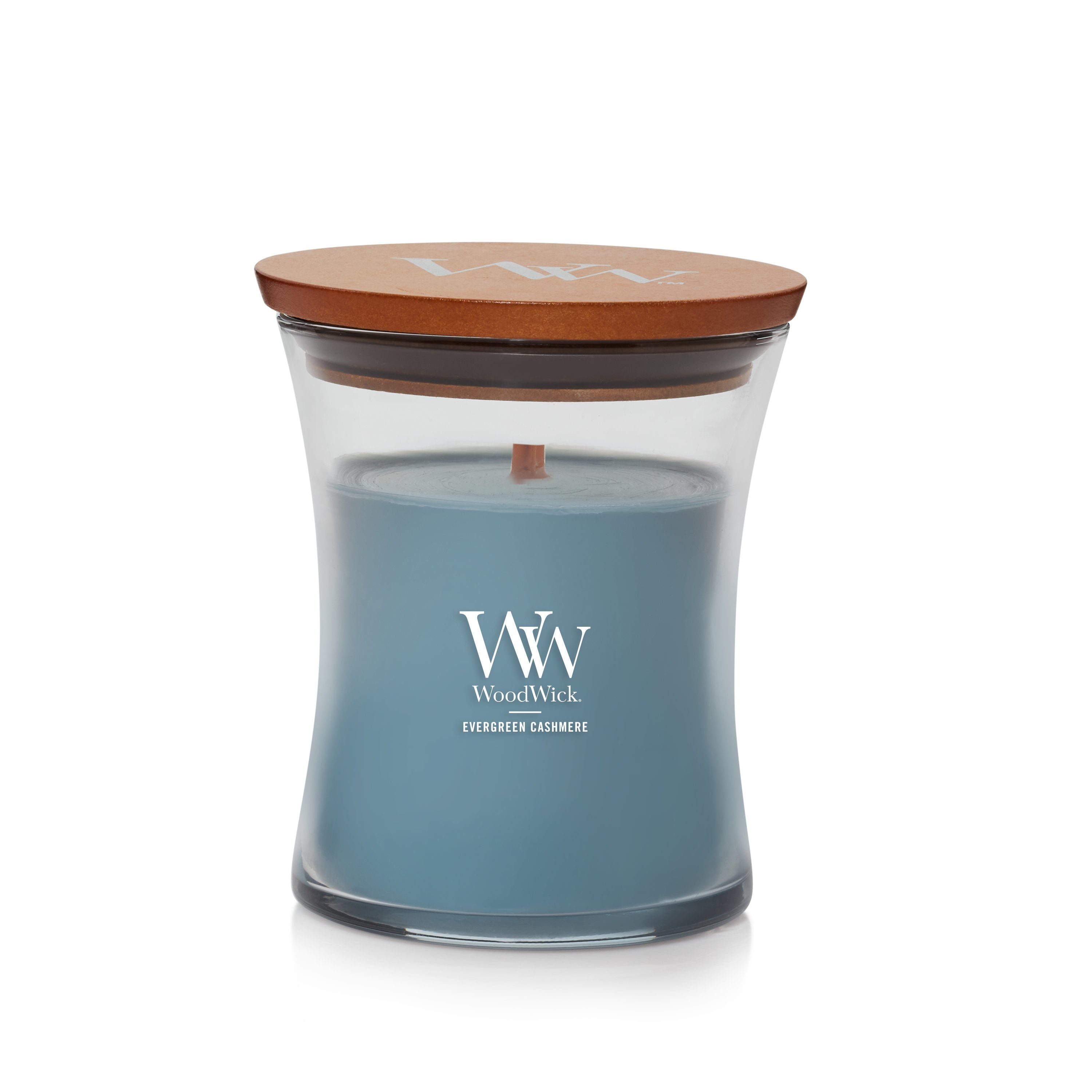 WoodWick Duftkerze – Evergreen Cashmere – Ø 9,8 × 11,5 cm