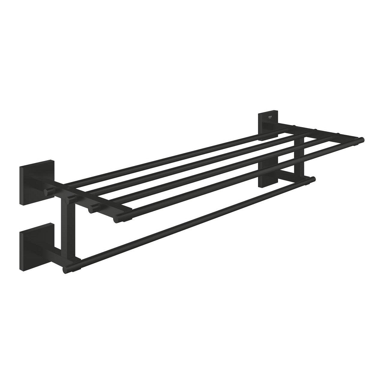GROHE Handtuchhalter Start Cube – 60×33,3 cm, Metall, zum Schrauben, Schwarz