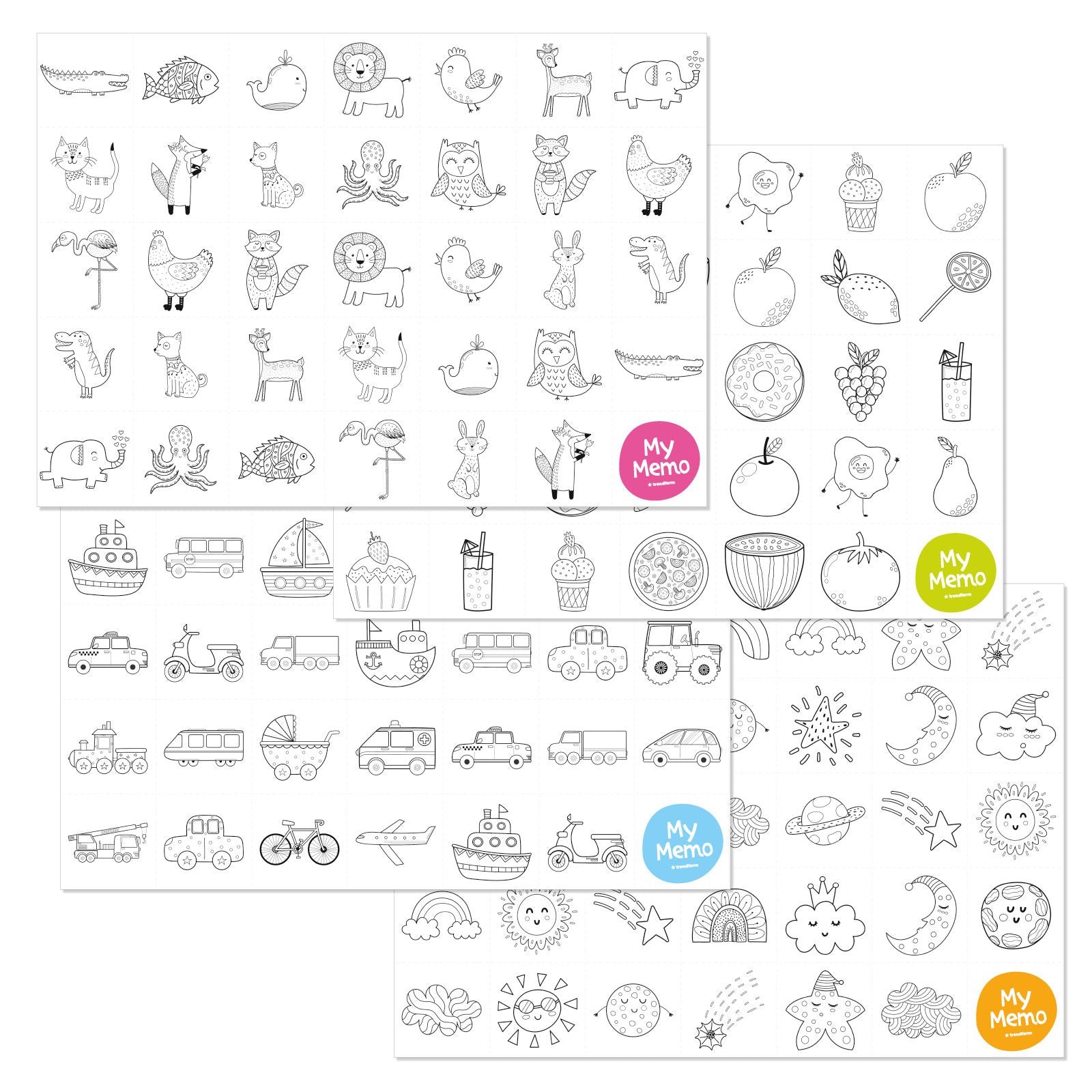 Trendform Tischset – Papier, mehrfarbig, 42 × 29,7 cm