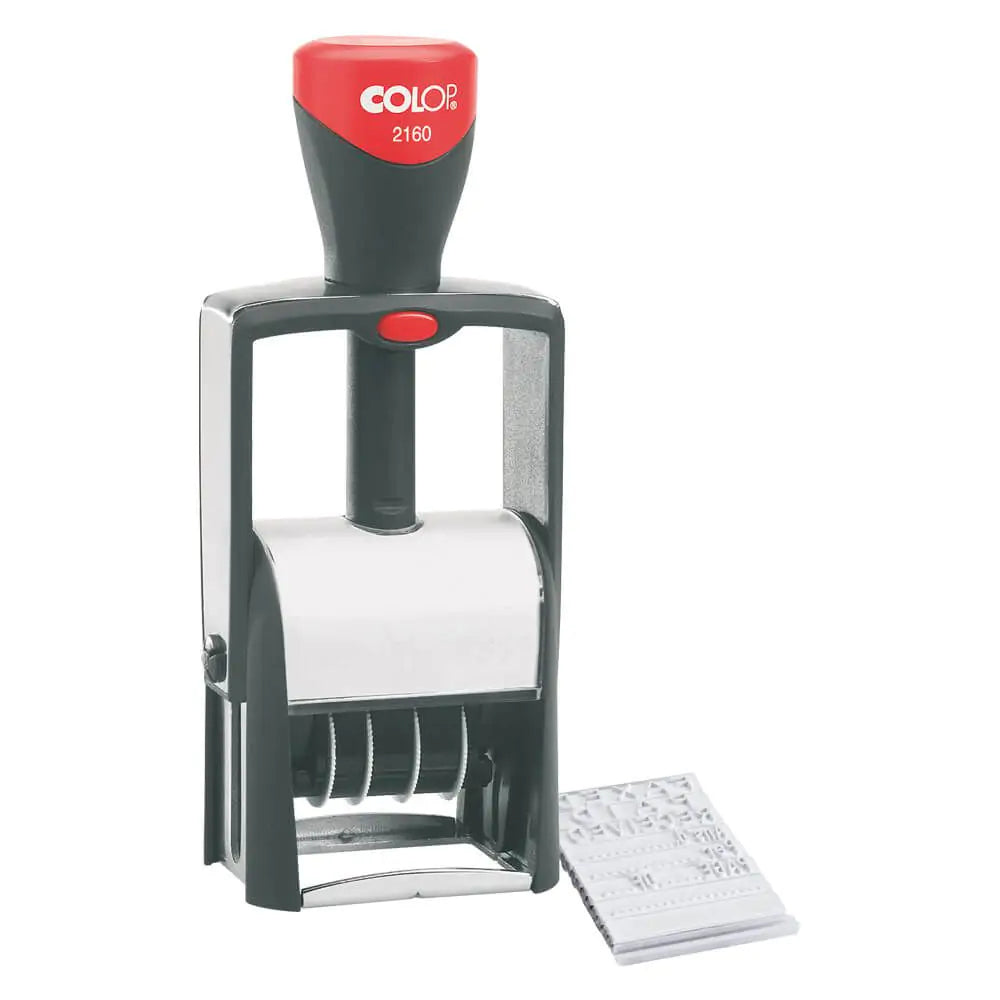 Colop 2160/RL – Selbstfärbender Wort- & Datumstempel – Abdruck 24 × 41 mm – Rot