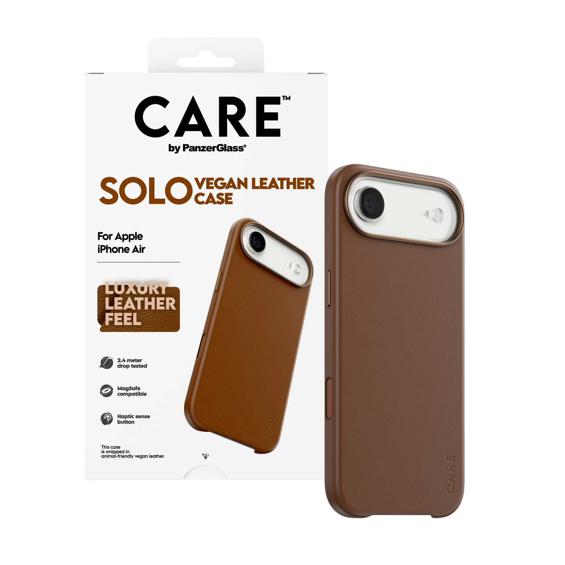 PanzerGlass Backcover – für Apple iPhone Air, PC, Braun
