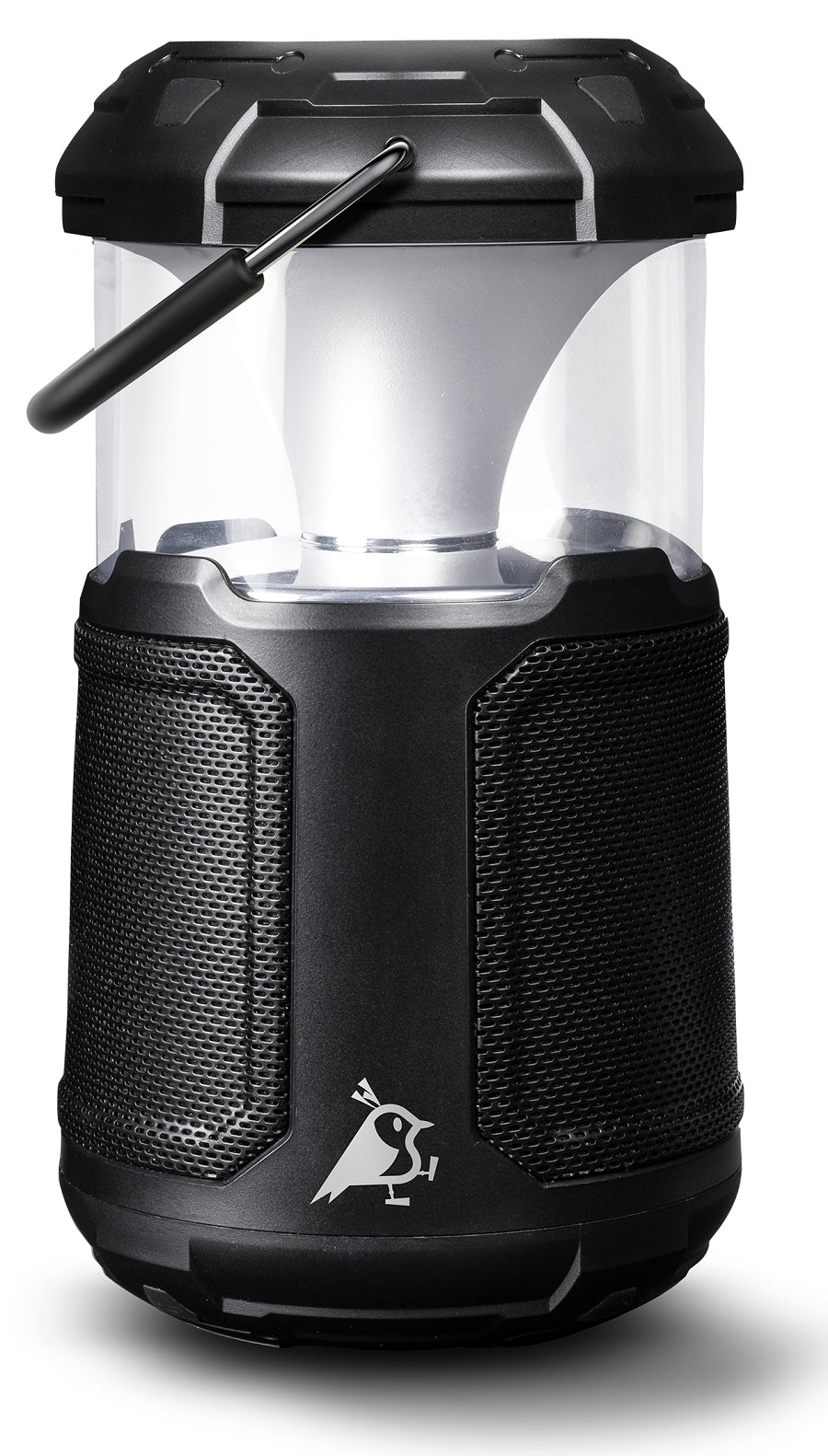 Aqiila Soundbird B10 – Bluetooth-Lautsprecher – mit Lampe & Powerbank, 20 W, 12 h, Schwarz