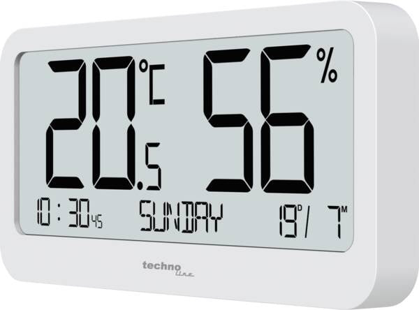 Technoline WS 9455 – Wetterstation, Thermo-Hygrometer – Weiss