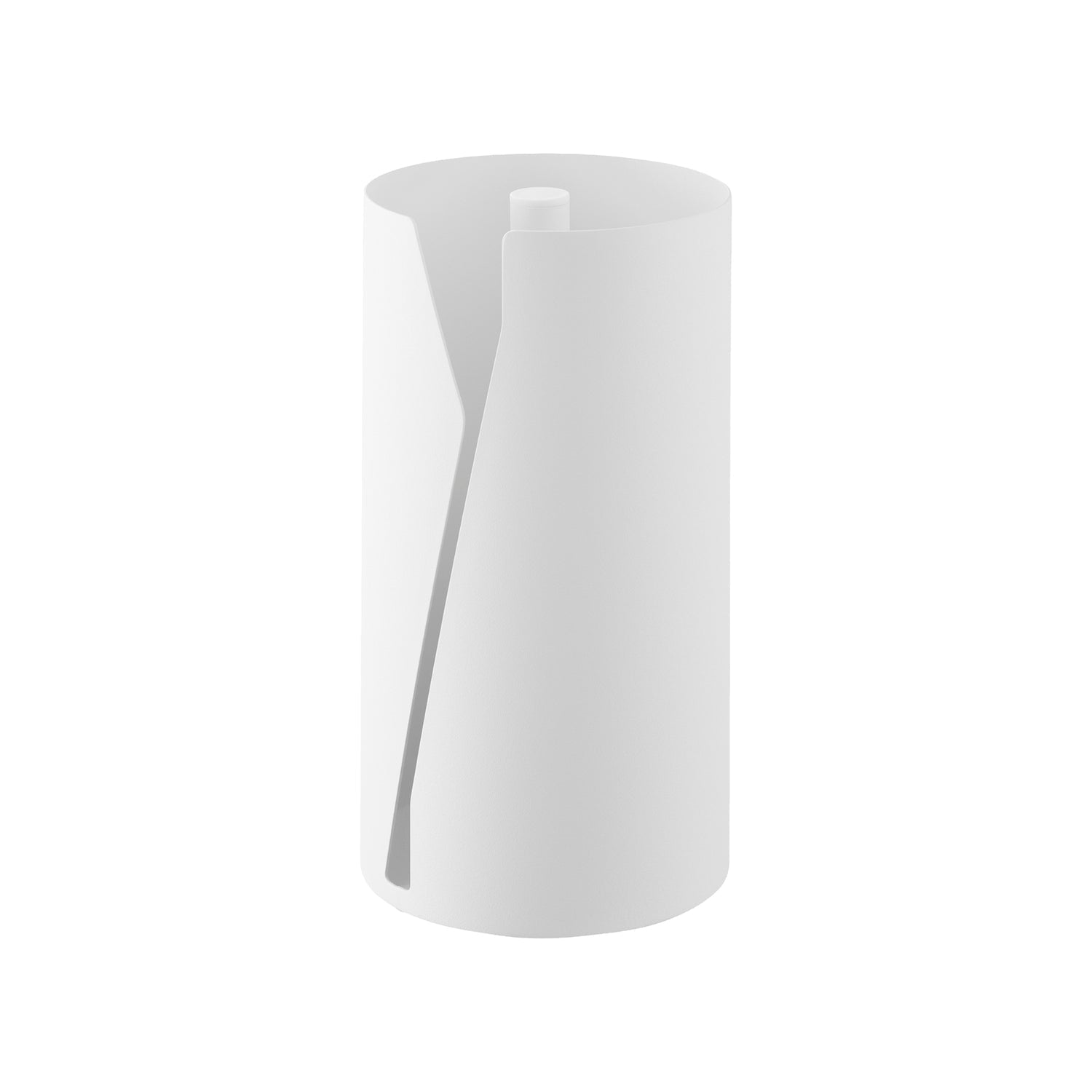 Yamazaki Küchenrollenhalter Edelstahl/Polypropylen (PP), Ø 16 × 30,2 cm, Weiss