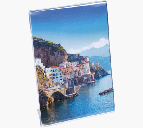 Exacompta Tischaufsteller – für A5 – 1 Fach – Hochformat – transparent – Acryl – 150×214×76 mm