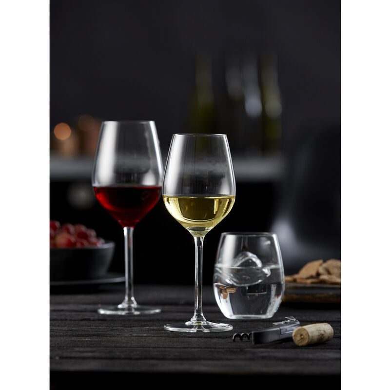 Lyngby Glas Juvel Trinkglas – 6er Set, 390 ml, H 10,0 cm, Glas, Transparent, spülmaschinenfest