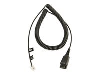 Jabra Headset-/Audio-Kabel, Quick Disconnect (QD) auf RJ10, 2 m, Spiralkabel