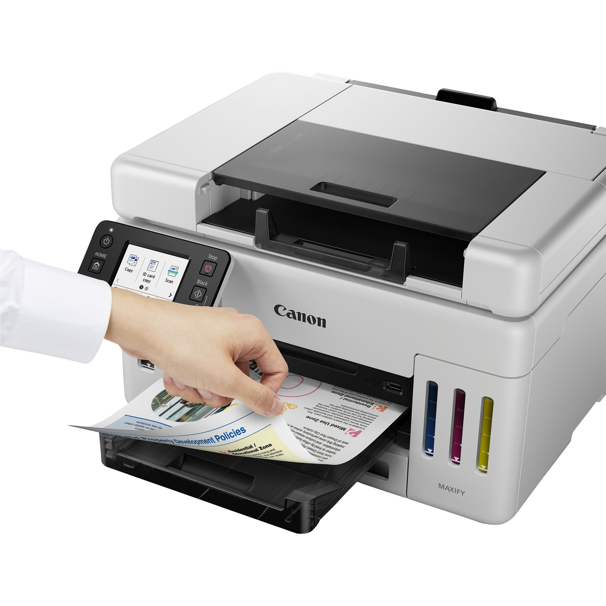 Canon MAXIFY GX6550 – Farbiges Tintenstrahl-MFP A4, 3-in-1 – USB/LAN/WLAN – Duplex, ADF – 24 S/W-Seiten pro Minute