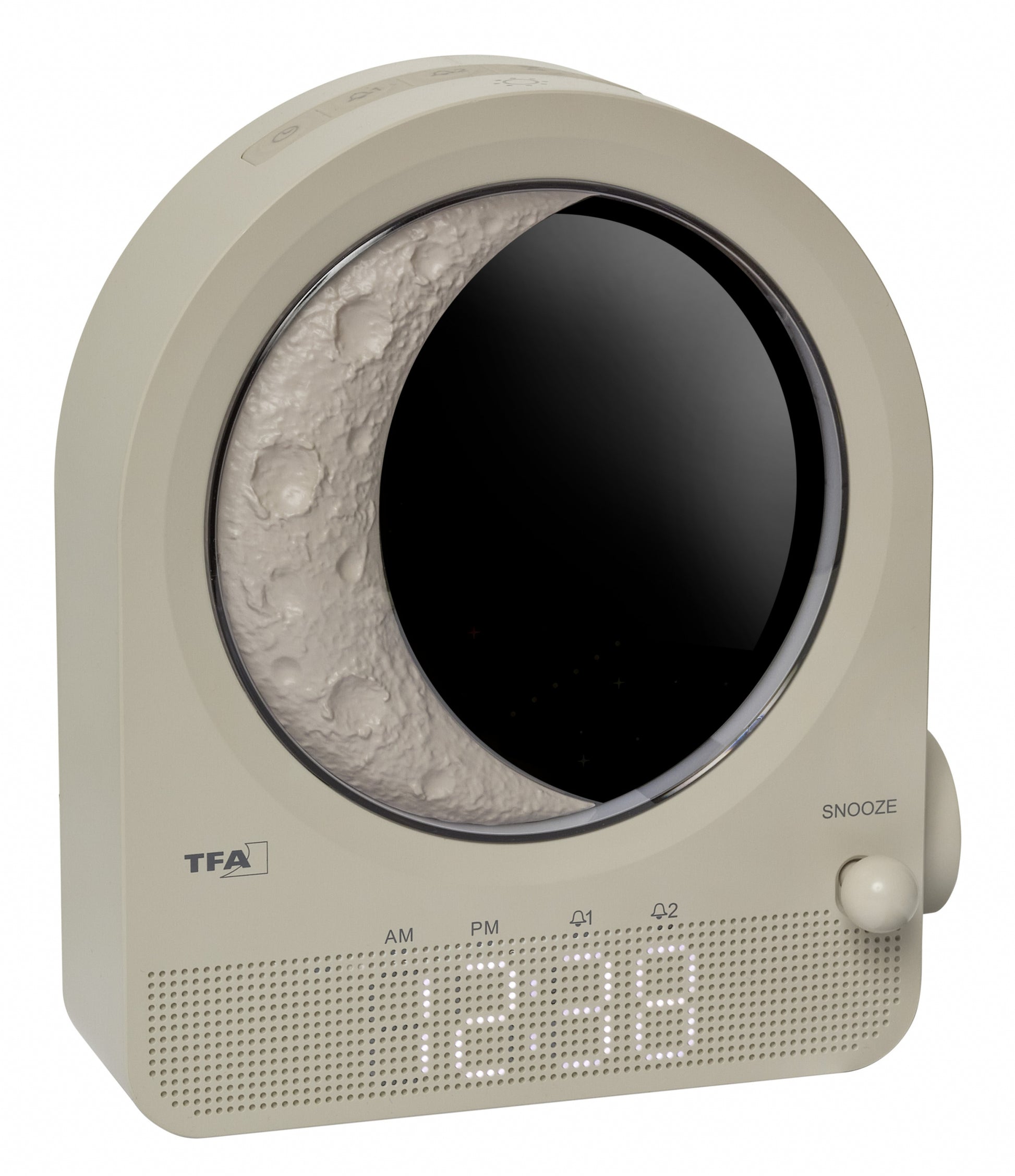TFA-Dostmann TFA Dostmann Lichtwecker – digital – 16,0 × 18,4 × 6,9 cm, hellgrau, USB, Schlummerfunktion