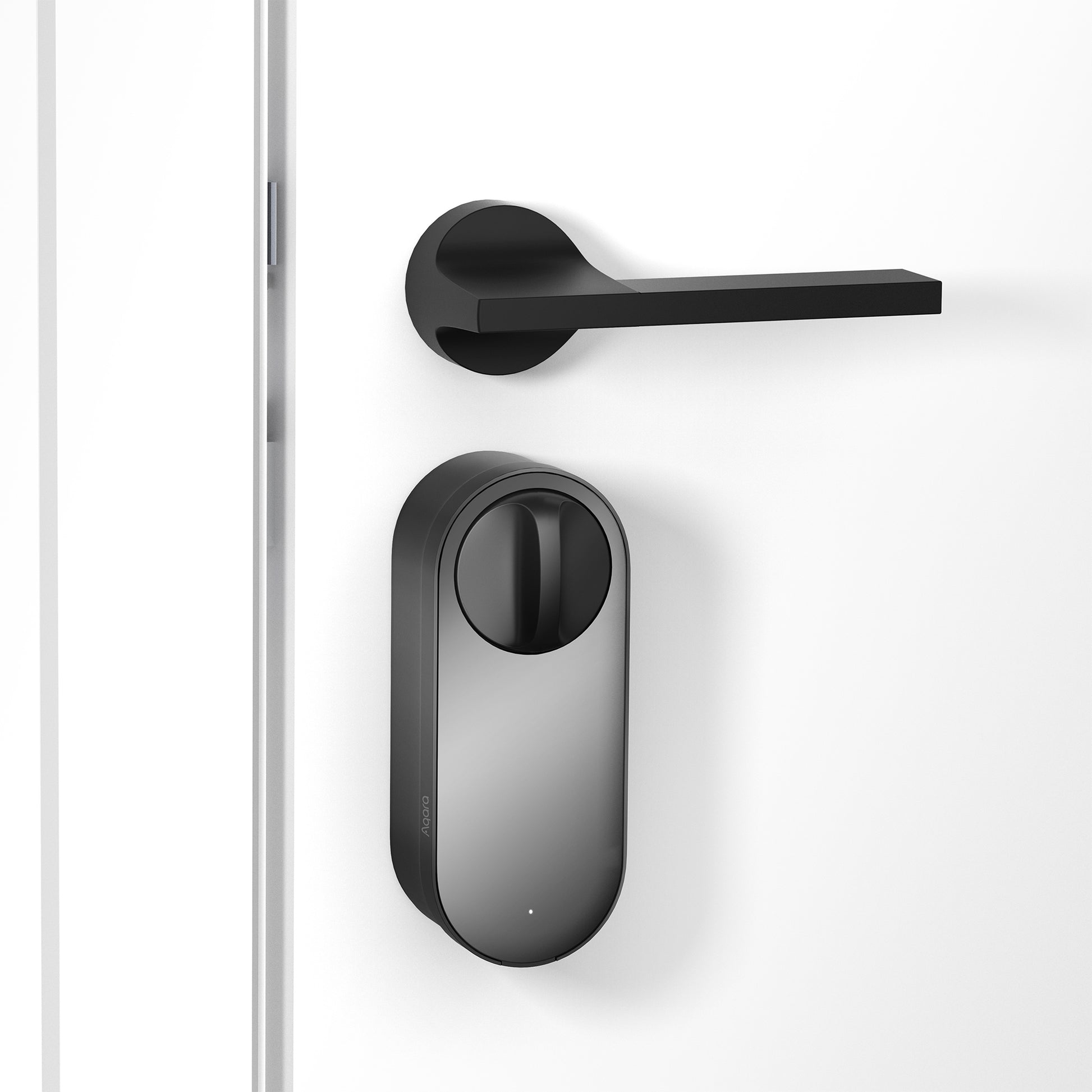 Aqara U200 Smart-Türschloss – BT, Code, Schlüssel, RFID, Fernbedienung, Akku, IPX5, Schwarz
