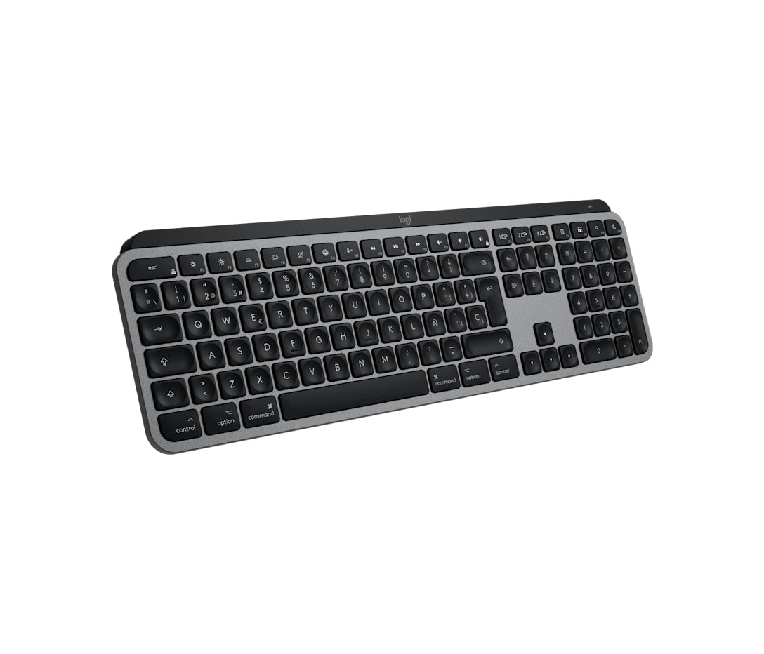 Logitech MX Keys S für Mac – Tastatur – beleuchtet – Bluetooth – Multi-Device – grau