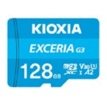 Kioxia EXCERIA G3 microSDXC 128 GB – UHS-I, Klasse 10, U3, V30, A2, 160/50 MB/s