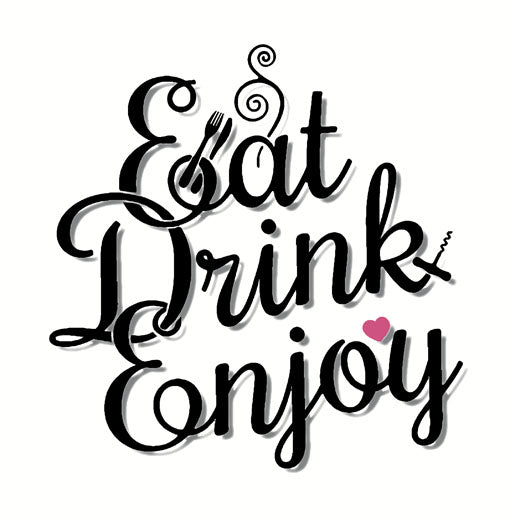 Paper + Design Servietten Eat and Drink Weiss – 33 × 33 cm, 3-lagig – 20 Stück