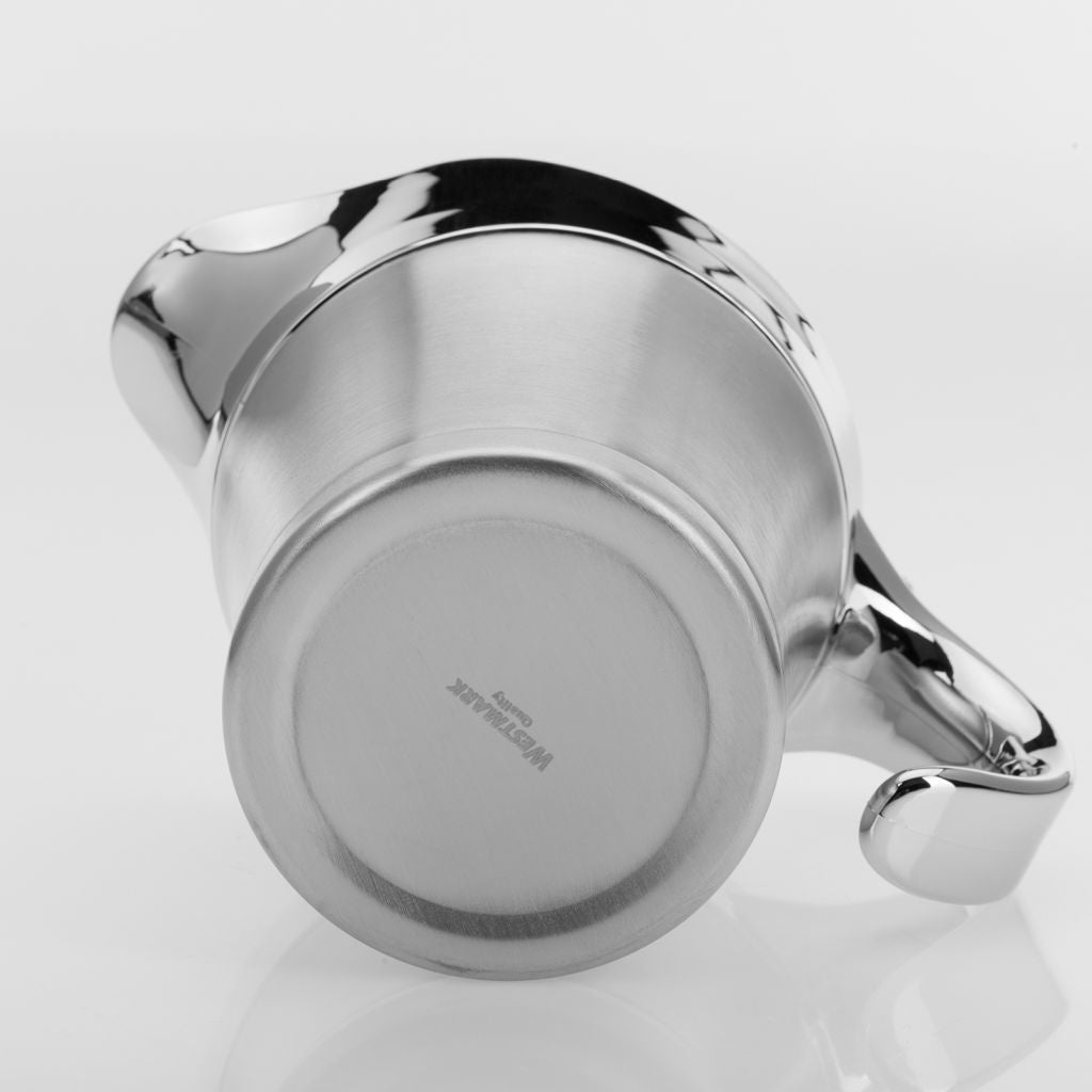 Westmark Saucenschale – 500 ml, Ø 18 cm, H 14,3 cm, Edelstahl/Kunststoff, Silber, BPA-frei