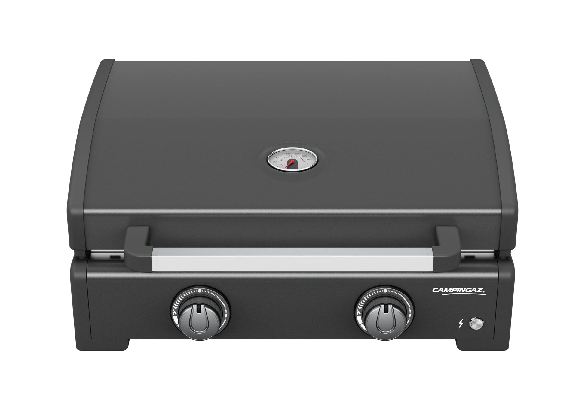 Campingaz Plancha Onyx 2 Cook – 36 × 58 cm, 6000 W, 2× Brenner, Gas – schwarz