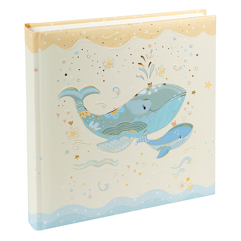 Goldbuch Fotoalbum Blue Whale – für 100 × 150 mm, mehrfarbig, Pergamin, 250 × 250 mm