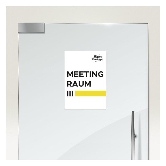 Avery Druckeretiketten, 210 mm × 297 mm, weiss, Papier, permanent, 65 Blatt