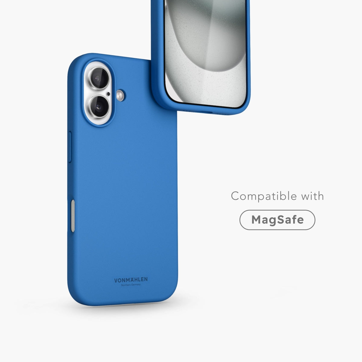 Vonmählen Soft Silikon Backcover – für Apple iPhone 16 Plus, MagSafe, Silikon, Sky Captain