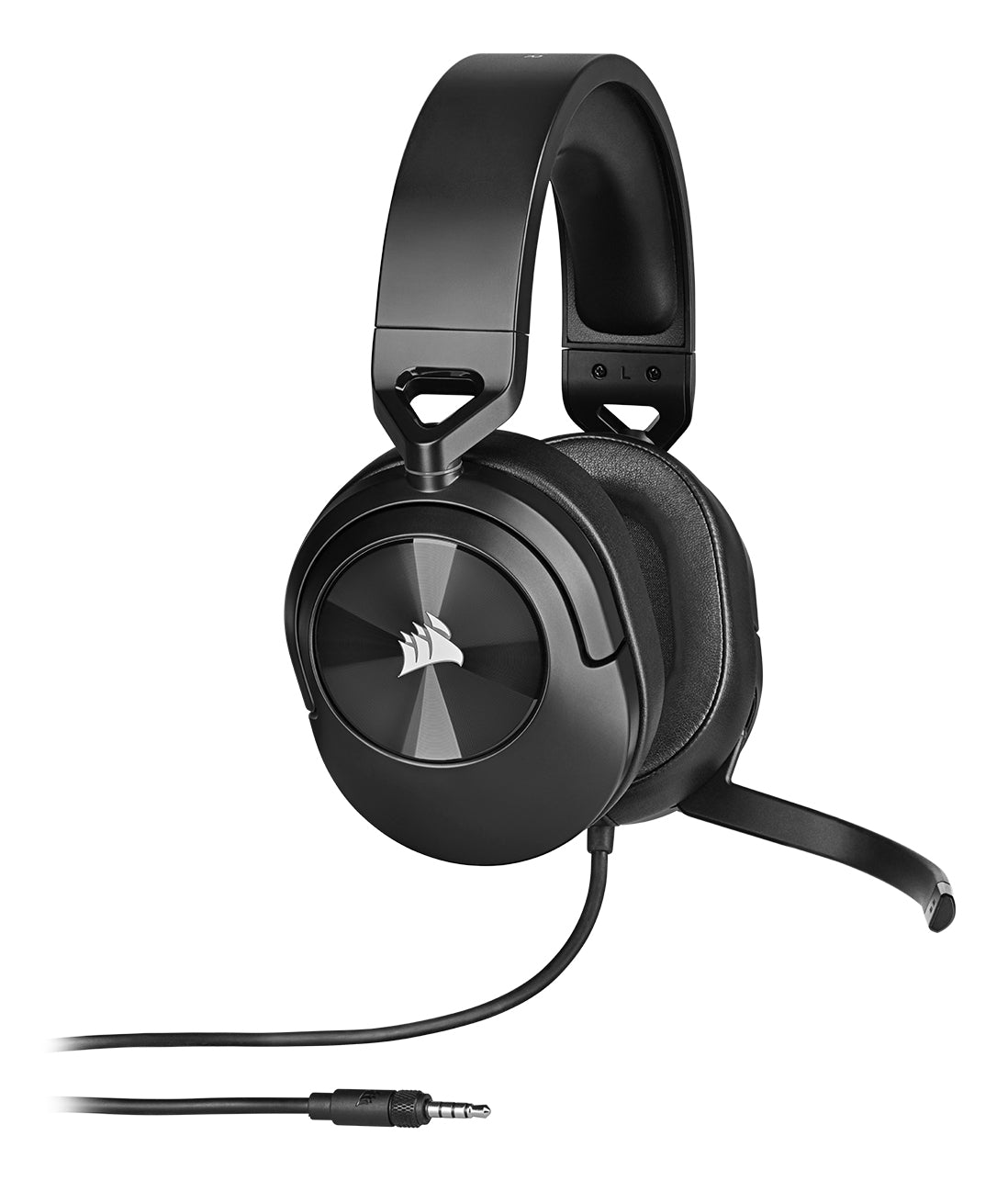 Corsair HS55 Stereo Carbon – On-Ear Gaming-Headset – 3,5 mm Klinke, abnehmbares Mikrofon – Karbon