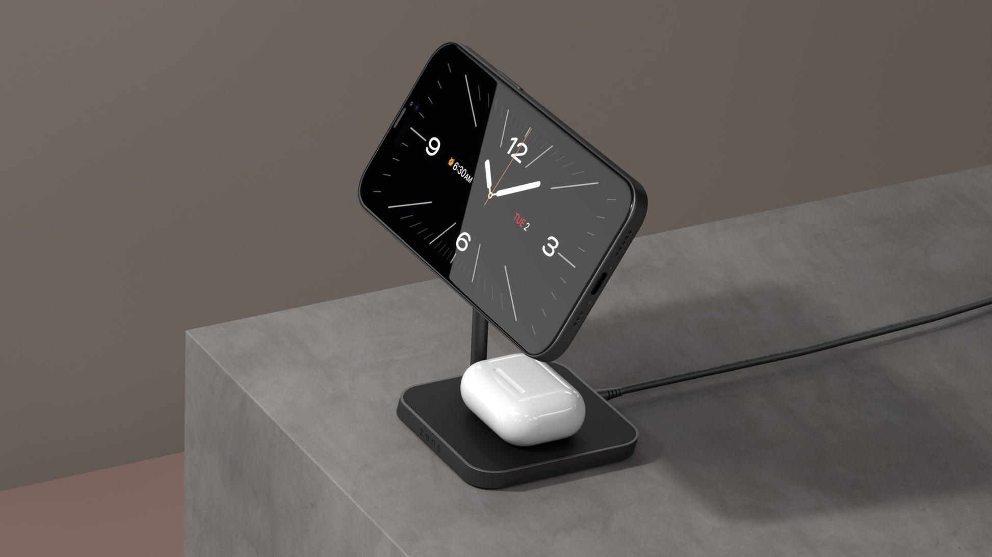 ZENS Ladestation – 15 W, Qi2, MagSafe-kompatibel – für iPhone 12+, AirPods (2, 3, Pro)