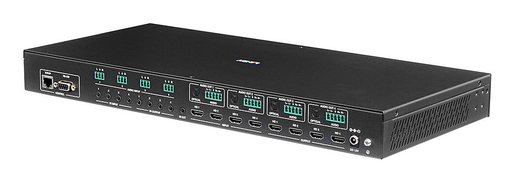Lindy HDMI-Matrix 4×4, 4K, nahtlos, Multi-View