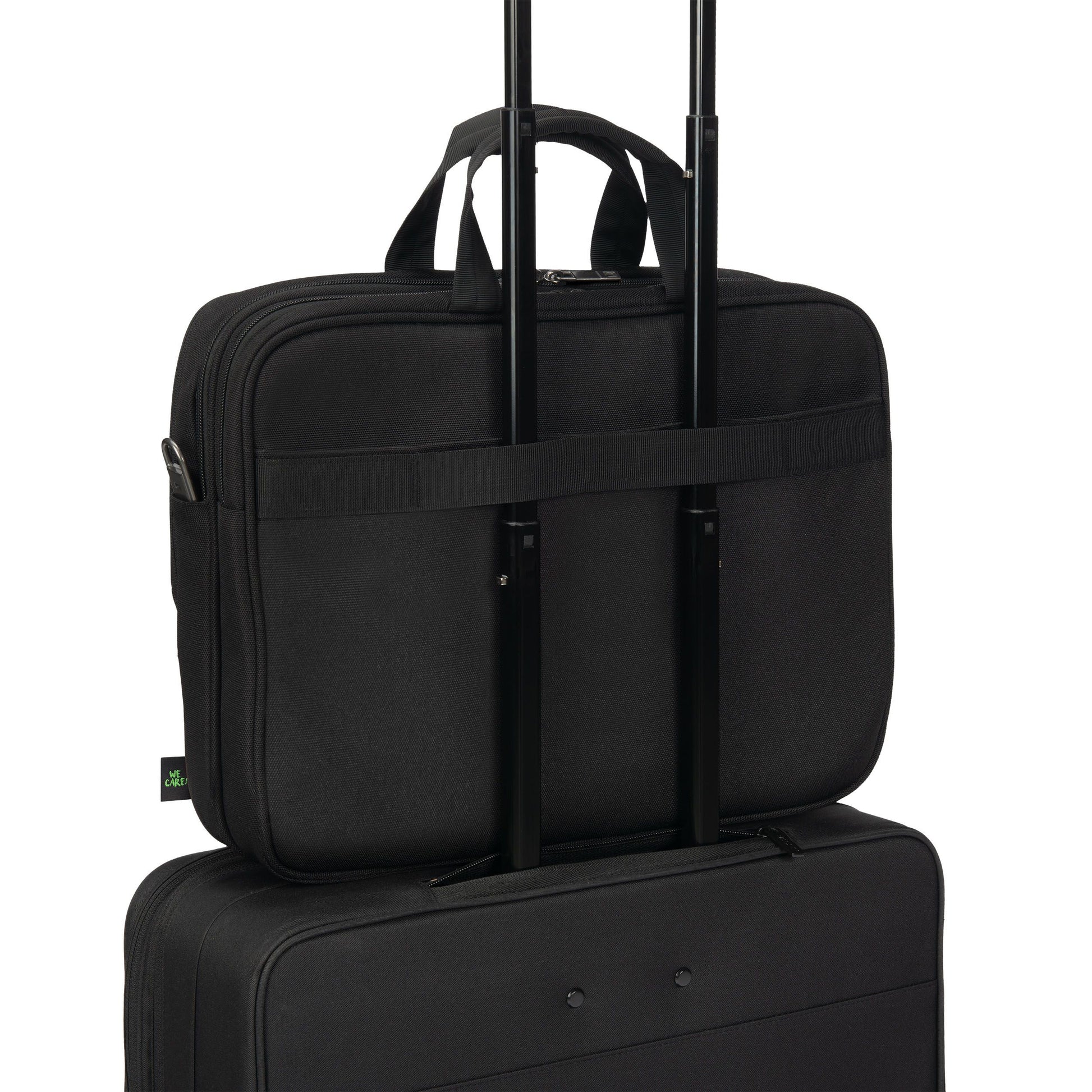 DICOTA Top Traveller FIVE Notebook-Tasche bis 14" – Verschliessbar, Trolley-Band – Schwarz