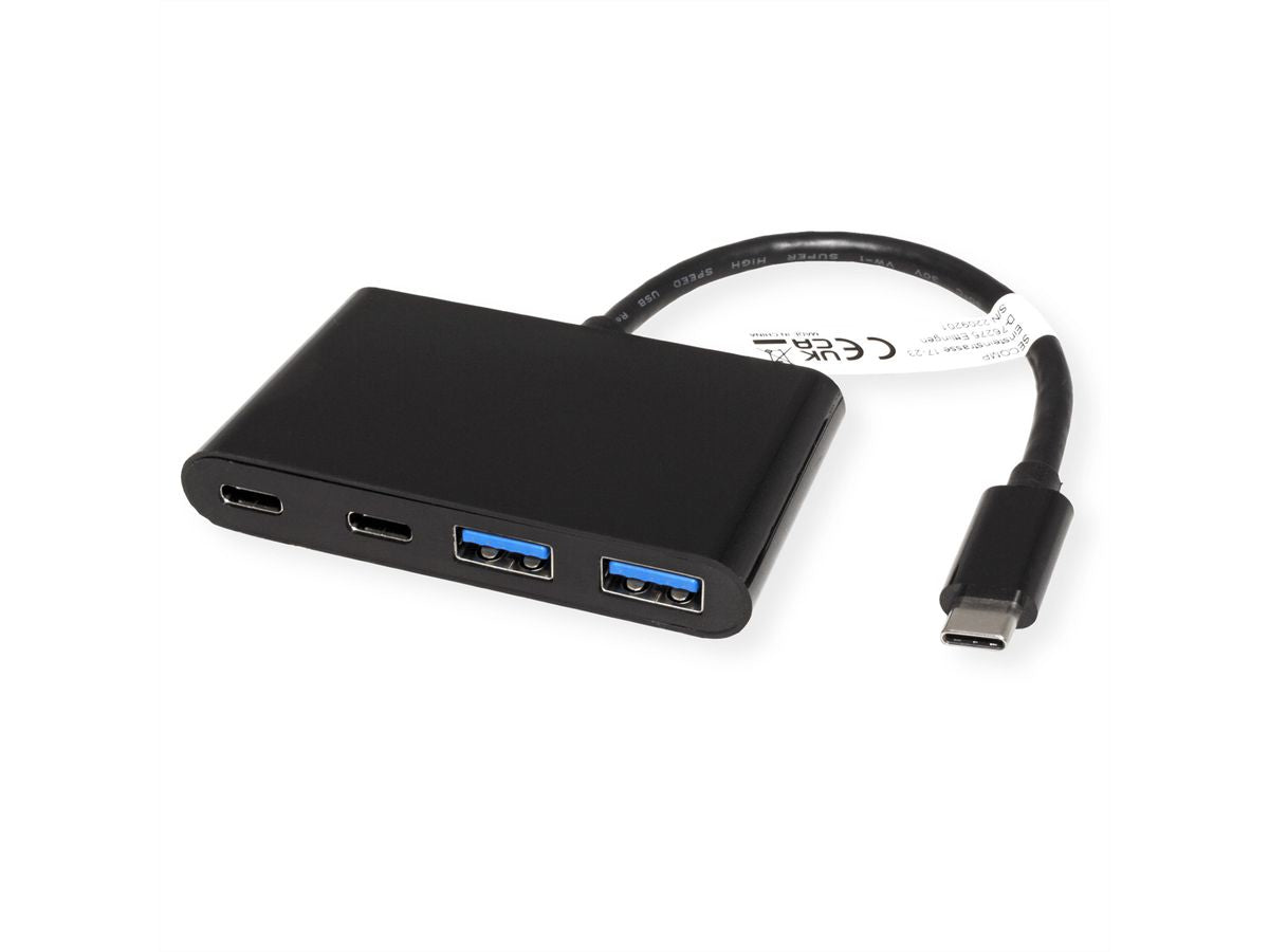 VALUE USB-Hub – USB-C, 2× USB-A, 2× USB-C