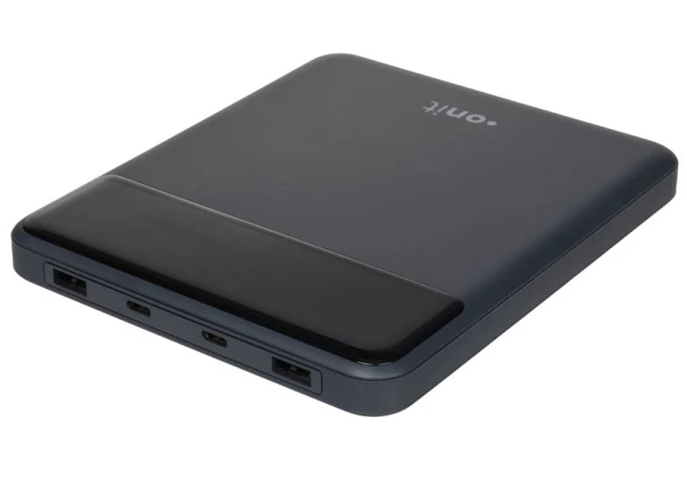 ONIT Powerbank 20000 mAh, PD 100 W, 2× USB-C, Durchgangsladung, Schwarz