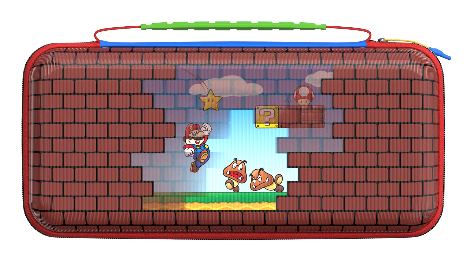 Turtle Beach Etui – für Nintendo Switch 2/Switch/Switch OLED – 300×155×58 mm – mehrfarbig – Mario Bricks