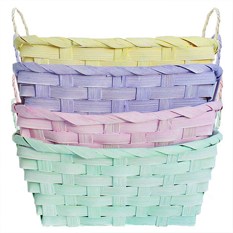 Braun + Company Osterkörbchen, sortiert, Bambus, 20 × 17 × 13 cm, mit Henkel, matt