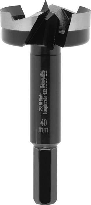 kwb Forstnerbohrer 40 × 88 mm Stahl Sechskantschaft 9,5 mm – für Holz