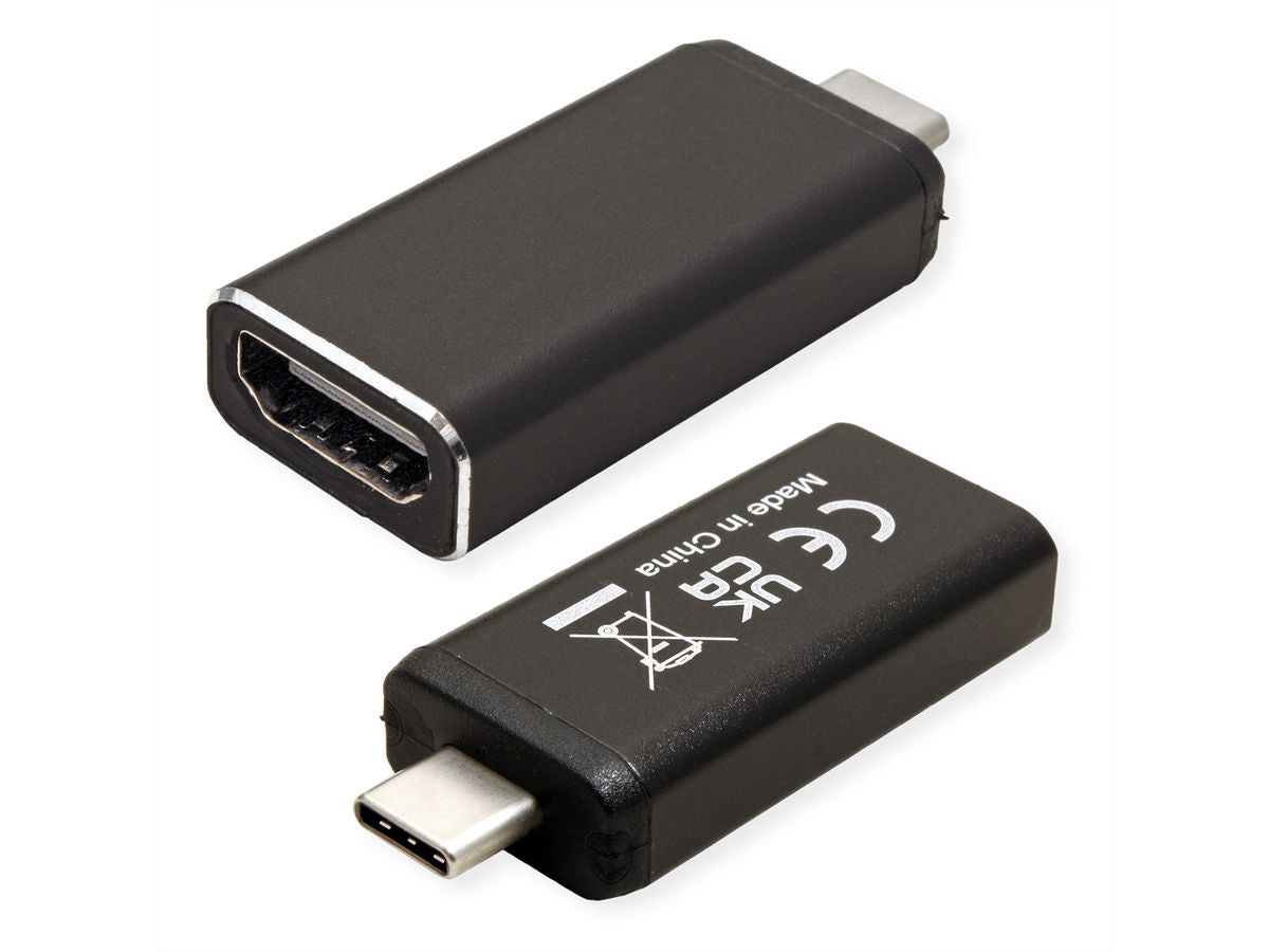 VALUE USB-C zu HDMI Adapter – 4K (3840 × 2160) @ 60 Hz – Schwarz
