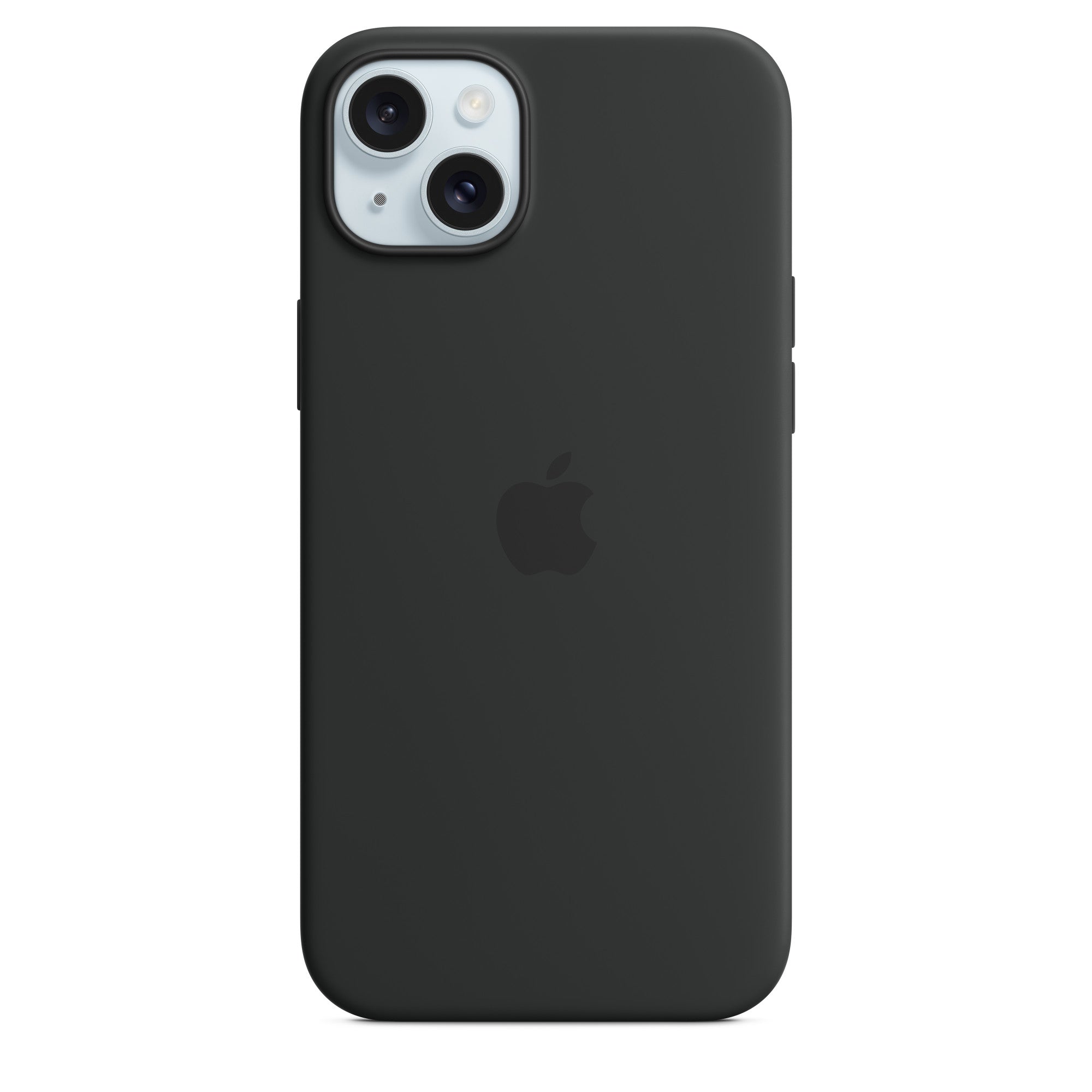Apple Backcover – für Apple iPhone 15 Plus – schwarz – Silikon, MagSafe-kompatibel