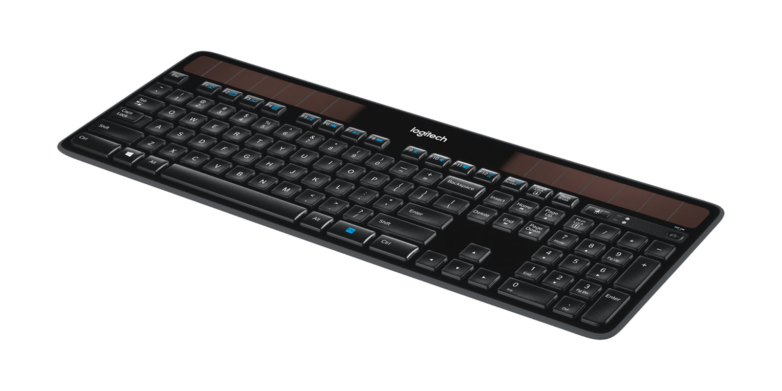 Logitech K750 – Tastatur, kabellos (Bluetooth/2,4 GHz), CH-Layout (DE-CH) – für Windows (XP–10)