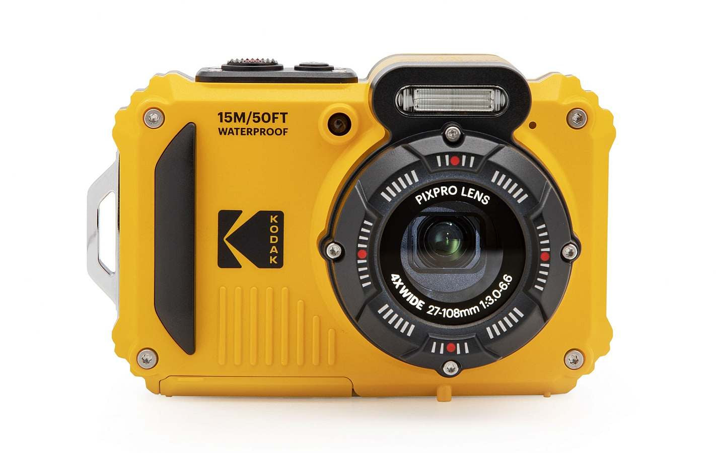 Kodak WPZ2 – Outdoor-Kompaktkamera, 16,4 MP 1/2,3", 1080p, 4× optischer Zoom, Gelb