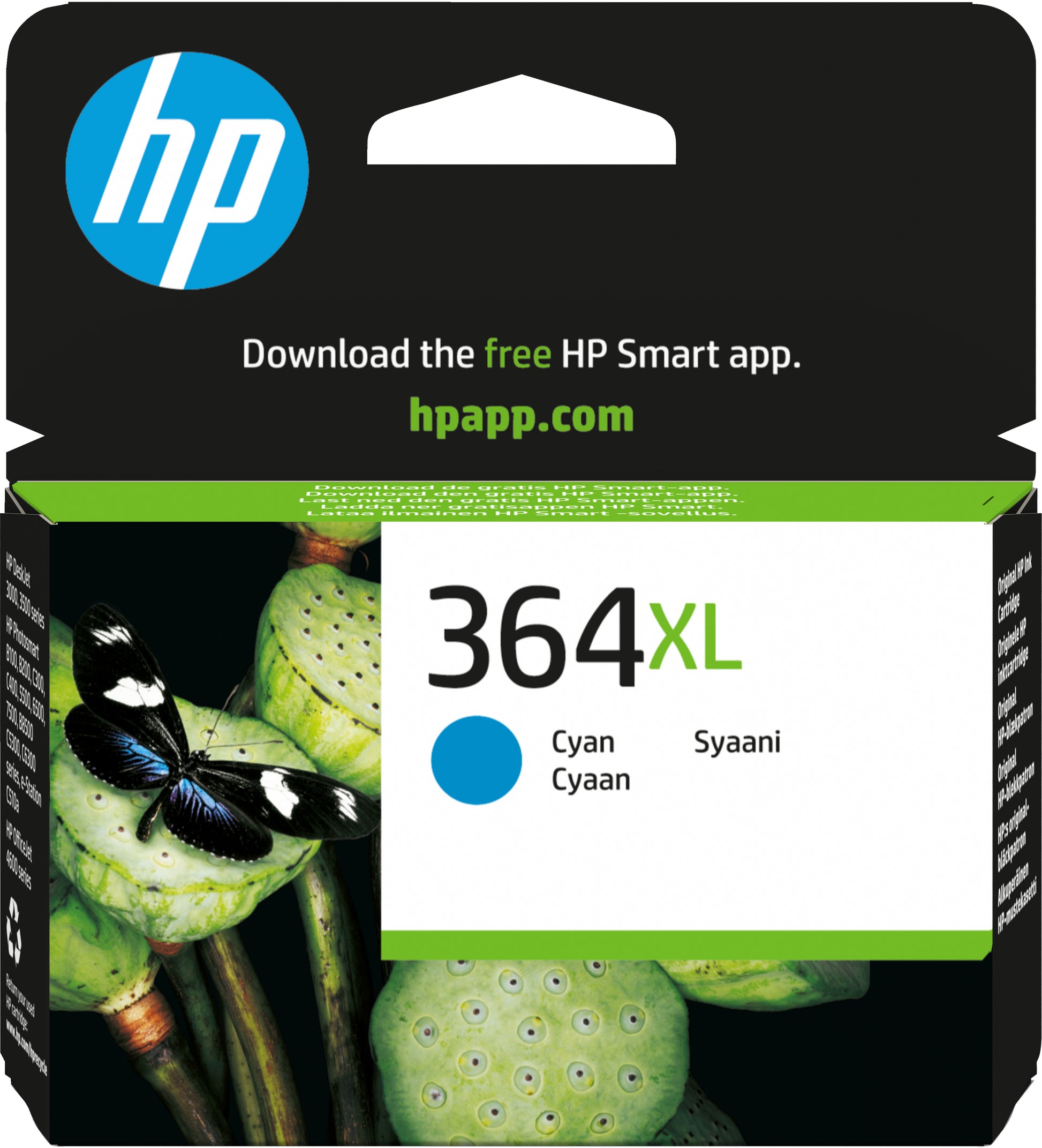 HP Tintenpatrone 364XL, cyan, XL, 750 Seiten – für DeskJet, ENVY, Photosmart und andere