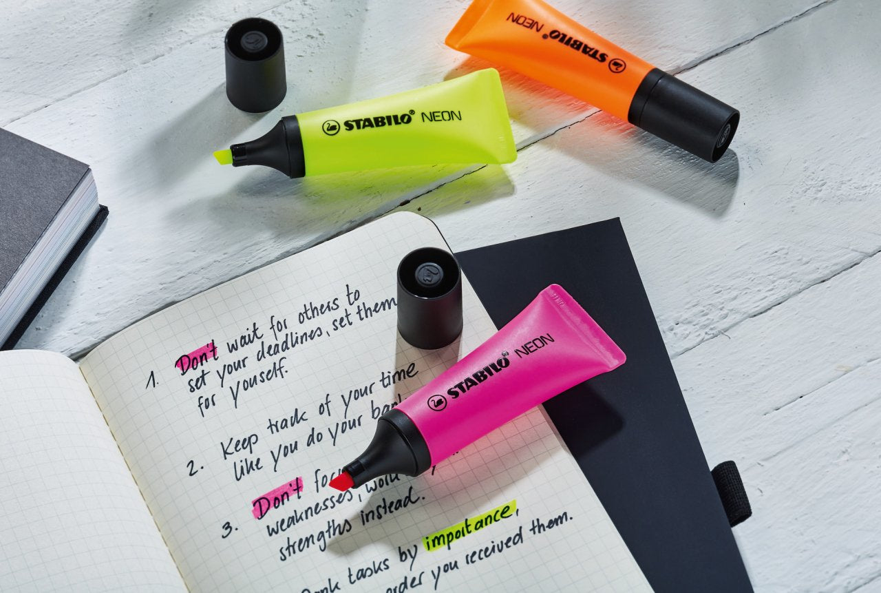STABILO Textmarker Grün – Keilspitze, 2–5 mm