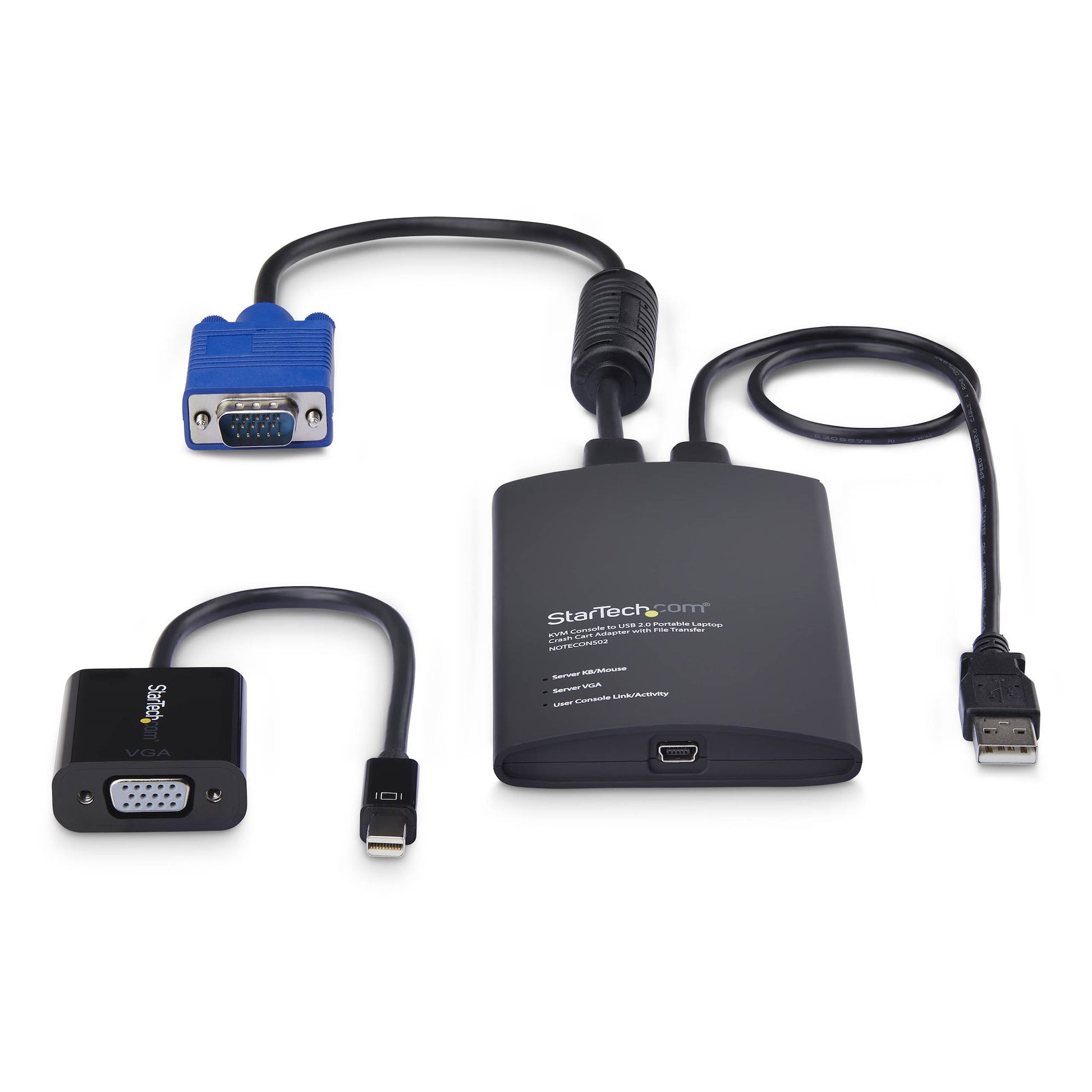StarTech.com VGA/MDP Crash-Cart-Adapter – 1-Port VGA/DP CIM-Modul – 1920 × 1200, USB