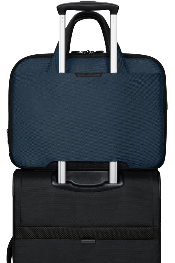 Samsonite Pro-DLX 6 Notebook-Tasche – für Notebooks bis 15,6", 16/23 l, RFID-Fach, USB-Port, Nylon, blau