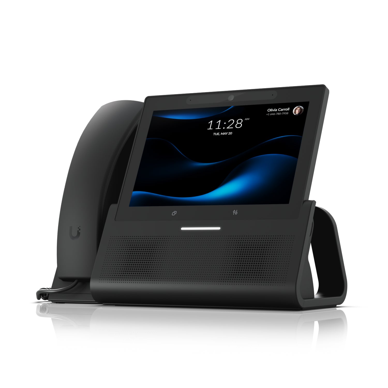 Ubiquiti Talk – IP-Videotelefon, 7" Touch, WLAN/BT, Gigabit, PoE, für G3 Wireless-Handset, Schwarz