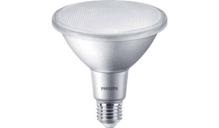 Philips LED-Leuchtmittel Spot E27 – Warmweiss 2700 K, 1000 lm, 13 W, dimmbar, 25° – Silber – 1 Stk.