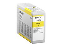 Epson Tintenpatrone T8504, Gelb, 80 ml – für Inkjetdrucker/Multifunktionsgeräte