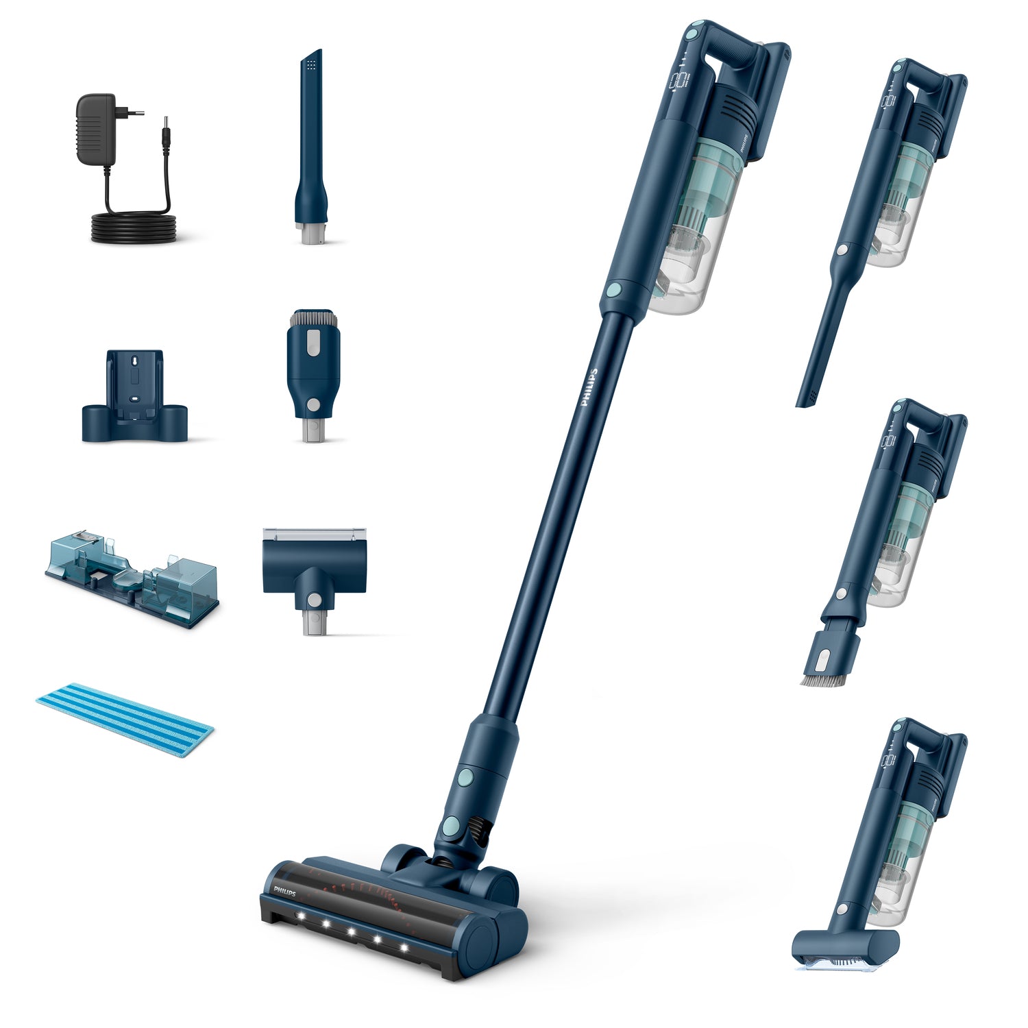 Philips Stabstaubsauger XC5141/01 – 0,6 l, Akkubetrieb, 84 dB(A), 25 V