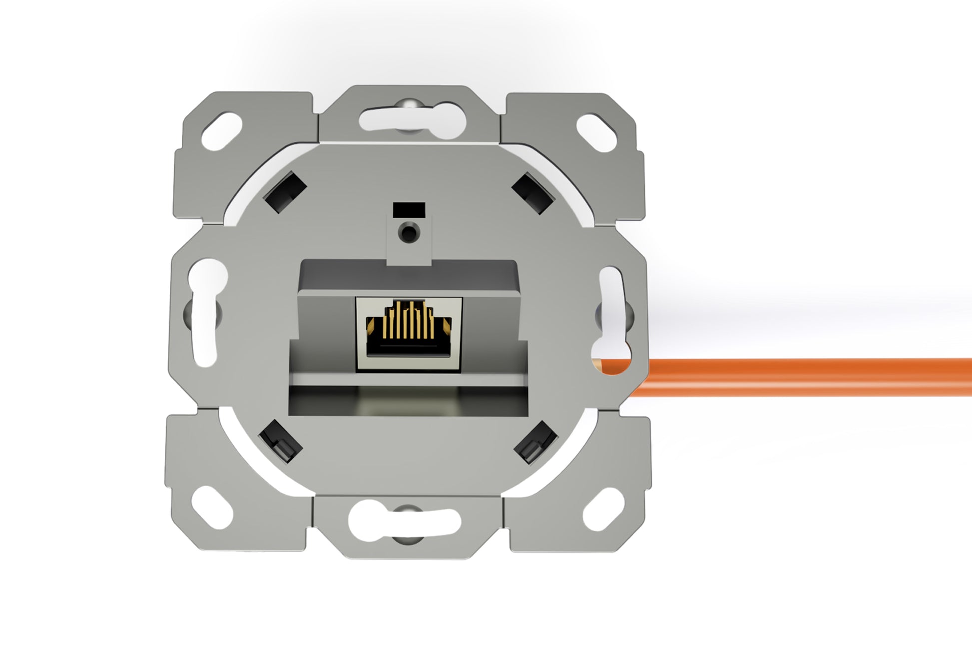 Digitus CAT 6A Netzwerkdose – 1× RJ‑45, Klasse EA, geschirmt, Unterputz, 500 MHz, 1 Stück