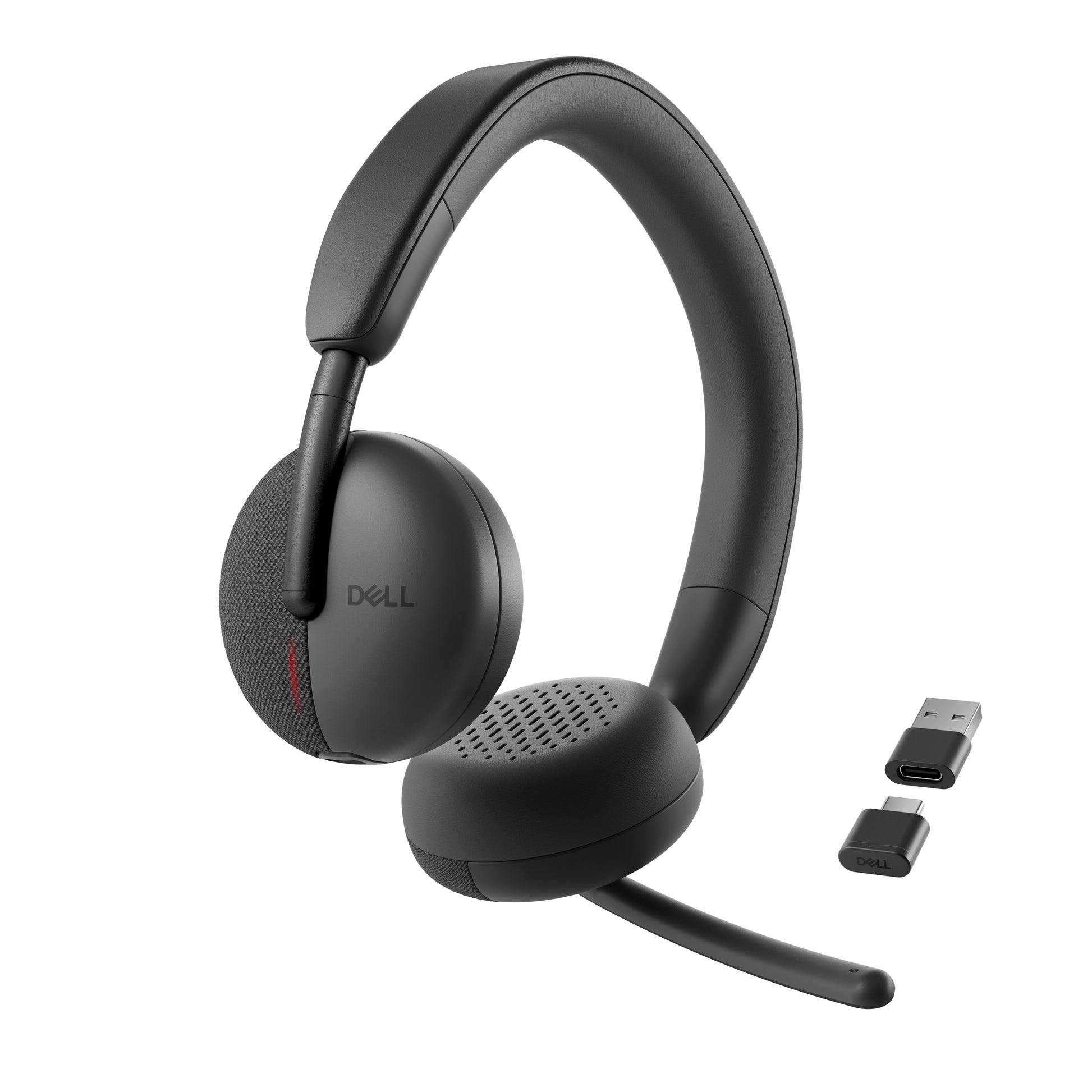 DELL WL3024 Office-Headset – On-Ear, Stereo, Kabel + BT, Schwarz, BT 5,3