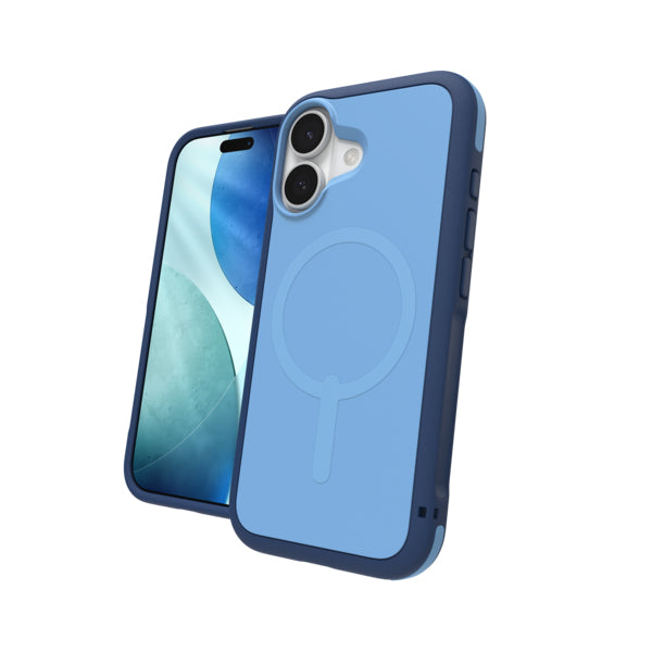 ZAGG Sedona Snap – Backcover – für Apple iPhone 17 – MagSafe, Graphen, Blau, bis 4 m Sturzsicher
