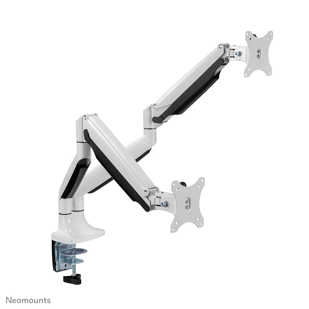 Neomounts Monitorarm, Dual, Klemme/Durchführung, bis 32", VESA 75 × 75/100 × 100 mm, 9 kg, Gasfeder